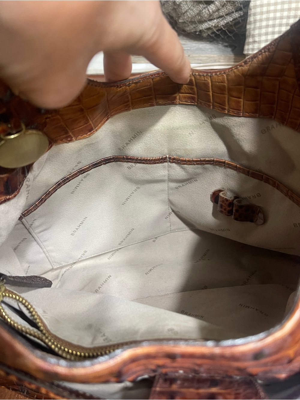 Brahmin Pecan shoulder bag & Wallet Set - Picture 13 of 16